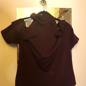 Peekaboo Shoulder Short Sleeve Blouse